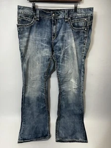 Rock Revival Distressed Women’s 36 Becky Boot Cut Jeans - Picture 1 of 6