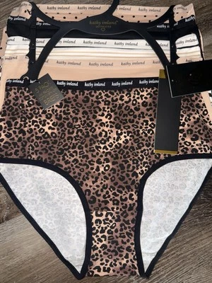 Kathy Ireland Mujer Calzoncillos Ropa Interior Bragas Multicolor 5 Pares Algodón (B) ~ XL Foto 1 de 4