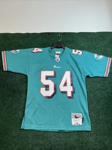 MIAMI DOLPHINS 2006 ZACH THOMAS 54 Men Jersey 40 M NFL LEGACY Mitchell & Ness - Picture 1 of 9