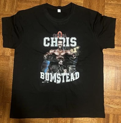 Camiseta Chris Bumstead. Talla - XL.  Negro.  Olimpia. ¡Nuevo, sin usar! Foto 1 de 2