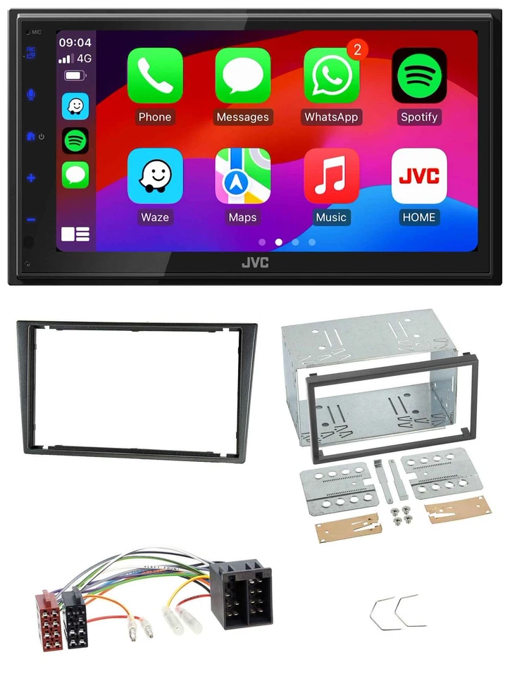 JVC Bluetooth 2DIN MP3 DAB USB Autoradio für Opel Combo C Corsa C Tigra Meriva 0 - Bild 1 von 4