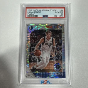 2019-20 Panini NBA Hoops Premium Stock - Luka Dončić #39 Pulsar Prizm Psa 10 - Picture 1 of 2