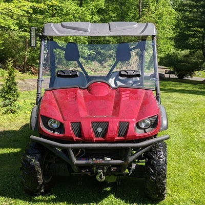 UTV Vented Front Full Windshield Window For Yamaha Rhino 450 660 700 2006-2013 - Image 1 of 4
