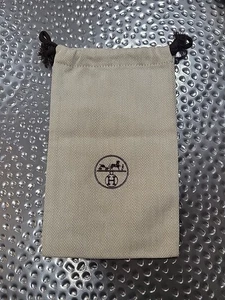 Hermes Sacchetto antipolvere 8,5" x 5,5" - Autentico - Foto 1 di 5