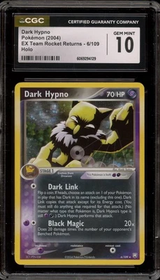 Pokemon Dark Hypno EX Team Rocket Returns Holo Rare #6 CGC 10 Gem Mint - Image 1 of 2