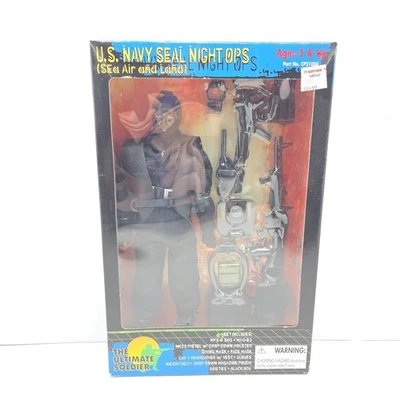 Vintage US Navy Seal Night Ops 12” Action Figure Ultimate Soldier New In Box - Image 1 of 4