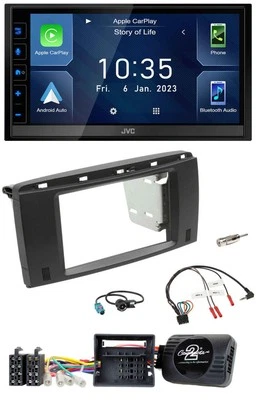 JVC DAB Bluetooth Lenkrad USB 2DIN Autoradio für Mercedes SLK 08-11 R171 - Bild 1 von 4