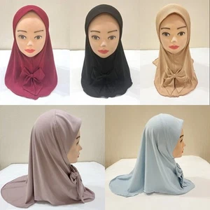 Nigerian Girls Scarves Wraps Hijab 2-6Y Girls Kids Turban Scarf Shawl Headscarf - Picture 1 of 38