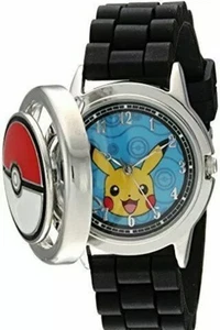 Pokemon Pikachu Quarz Metall und Silikon Casual Uhr Schwarz Modell POK9025AZ - Bild 1 von 8