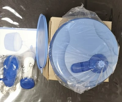 TOP Neu Tupperware Quick - Chef  Set - Zerkleinerer im Blauton NEU Küchenhelfer - Bild 1 von 3