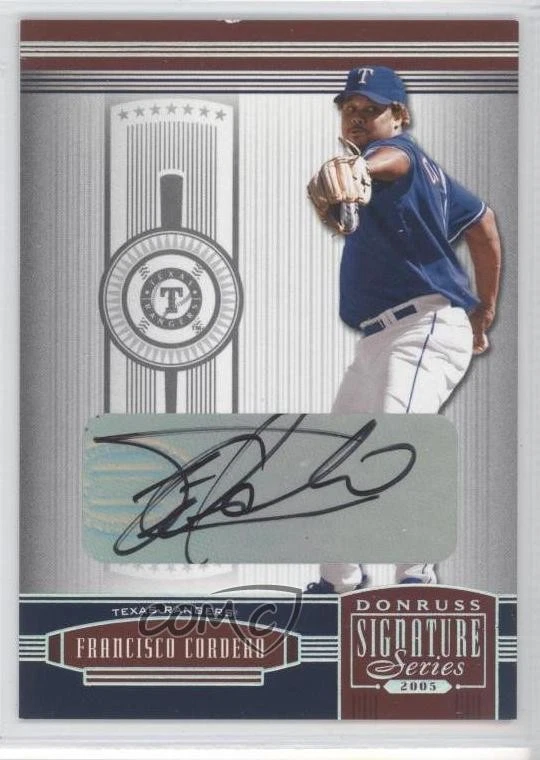 2005 Donruss Signature Series Silver Signatures Francisco Cordero #140 Auto - Image 1 of 2