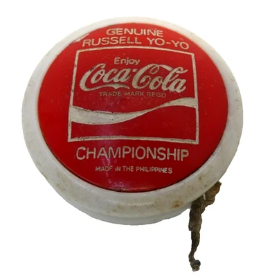 VINTAGE COCA COLA CHAMPIONSHIP RUSSELL HARD PLASTIC YOYO PHILLIPINES - Image 1 of 4