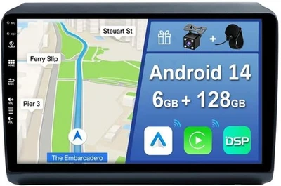 Autoradio Android 14 Per Fiat Ducato/Peugeot Boxer/Citroen Jumper - 6/128GB GPS - Immagine 1 di 4