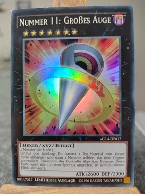 NUMMER 11: GROßES AUGE - AC14-DE017 Super  Rare / Exc LIMITIERTE AUFLAGE XYZ 7⭐ - Bild 1 von 2