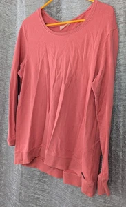 Nanette Lepore Coral Cutout Sweater Ribbed Knit Women Medium Long Sleeve - Picture 1 of 7