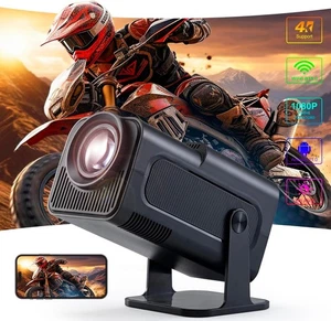 Mini Video Projector - 5G WiFi 6, Bluetooth Android 11 System, 1080P Smart 4K Pr - Picture 1 of 9
