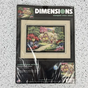 Kit de punto de cruz estampado Dimensiones adoquines retiro 2001 nuevo sellado cabaña - Imagen 1 de 5