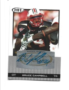 2010 SAGE Hit Authentic Autographed #A56 Bruce Campbell RC, Maryland Terrapins - Afbeelding 1 van 1