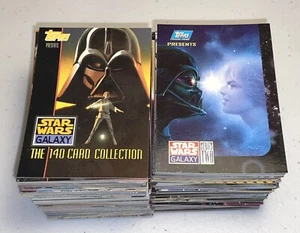 Topps Star Wars Galaxy S1 & S2 Apx ~ 250 Karten Set, nicht vollständig, Dupes - Bild 1 von 2