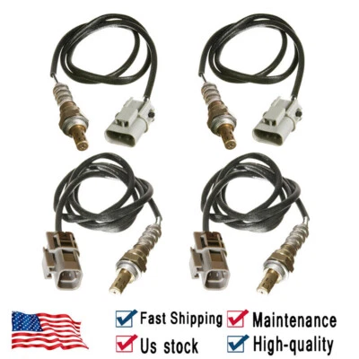 Sensor de oxigênio 4 peças para 2000-2003 Nissan Xterra Frontier V6 3.3L para cima e para baixo - Imagem 1 de 4