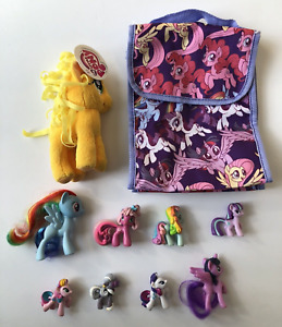 My Little Pony Lot Lunch Box Plush & 8 Mini Pony’s Diamond Lightning & MORE