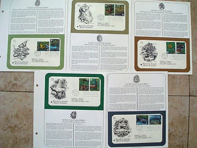 Postal Society First Day Cover 5 FDC stamp # 3378 Pacific Rain Forest 33 c 2000 - Image 1 of 4