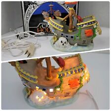 Halloween Creepy Hollow Shipwreck Lighted Haunted Ship Ghost Ceramic Midwest Box
