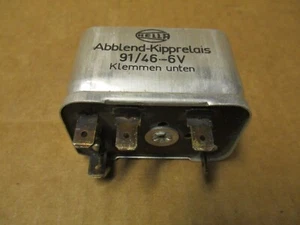 Original Hella Headlight Dimmer Relay 91/46 6v NOS! - Picture 1 of 4