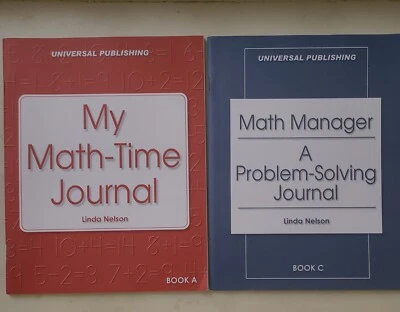 2 Book Lot ~ MY MATH TIME JOURNAL + PROBLEM SOLVING JOURNAL ~ NEW - Image 1 of 4