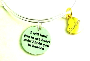 GRANDMA in Heaven Bracelet Memorial Bracelet Grandma Loss Gift In Memory Jewelry - Picture 1 of 3