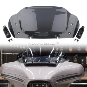 10" Windshield Windscreen fit for Harley CVO Street Glide FLHXSE FLHX 2024 Smoke - Picture 1 of 18