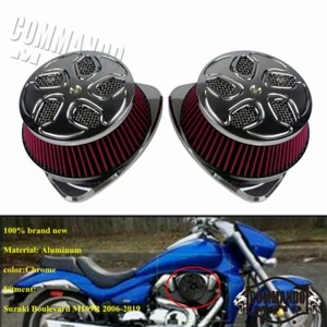 Per Suzuki VZR 1800 Intruder M1800 C1800 Kit Pulitore Filtro Aria Doppia Grande Ventosa - Foto 1 di 8