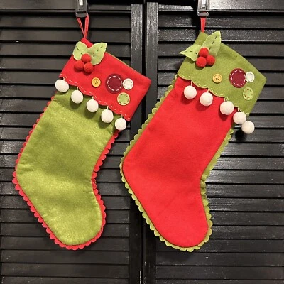 Avon Christmas Stocking Pair - 2005 - Image 1 of 4