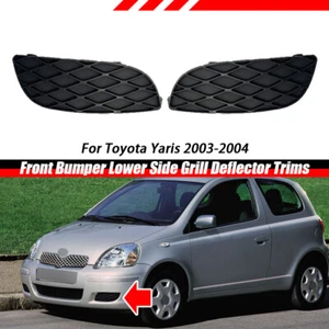 Para Toyota Yaris 2003-2004 faros antiniebla rejilla parachoques cubierta embellecedor - Imagen 1 de 7