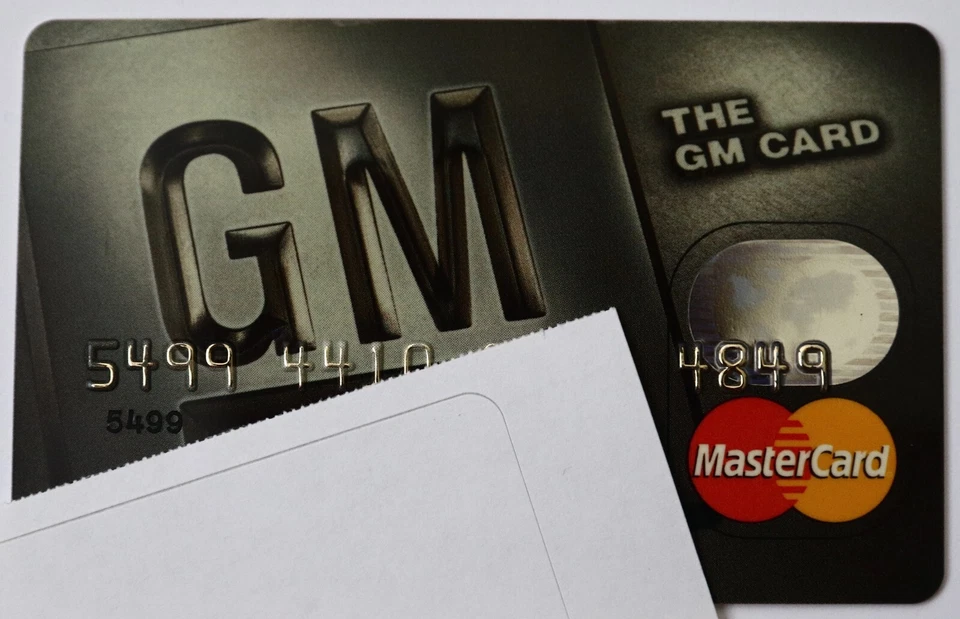 Expired General Motors GM Credit Card Master Card Household Bank - Image 1 of 1