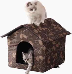 Cat House Outdoor Cat House Outdoor Houses for Feral Cats Dogs Cat Houses for Ou - Picture 1 of 12