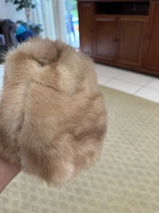 VINTAGE Yolanda Falconi Designer MINK Fur Women’s Brown Hat - Picture 1 of 5