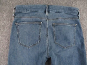Ann Taylor Jeans Womens 4 Blue Denim Straight Crop Mid Rise Medium Wash 30x26 - Picture 1 of 13
