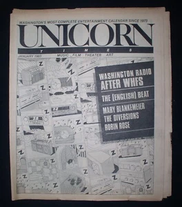 Washington Rado After WHFS ~Unicorn Times, Jan.1983~ English Beat - Picture 1 of 12