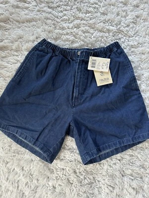 New Women’s Nautica Denim Drawstring Shorts . Size Medium READ DESCRIPTION Foto 1 de 4