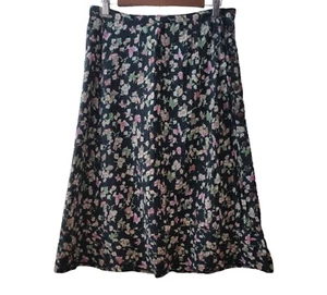 April Cornell Womens Floral Cottagecore Prairie Modest Buttons Lined Skirt M - Picture 1 of 7