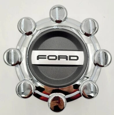OEM 2017-2024 Ford F250 Super Duty Rear Chrome 8 Lug Center Cap - HC3C-1A096-KBD - Image 1 of 4