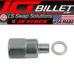 LS Engine Swap M12 1.5 Adapter to 1/4 NPT Coolant Temperature Sensor Water LS... - Picture 1 of 5