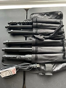 E) NuMe 5 in 1 Curling Wand Set With Wand And 5 Attachments + Glove - Picture 1 of 3