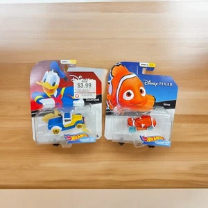 Hot Wheels Disney Figur Cars Nemo und Donald Duck Diecast 2018 Mattel - Bild 1 von 14