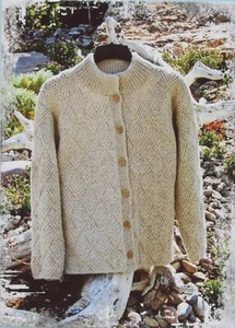 Giacca donna Sarah James modello maglia WJ218 foglia a costine 39"-50" - Foto 1 di 3