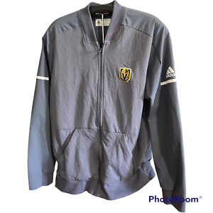 Las Vegas Golden Knights NHL Adidas Gray Rink Full-Zip Jacket Men's Large Used
