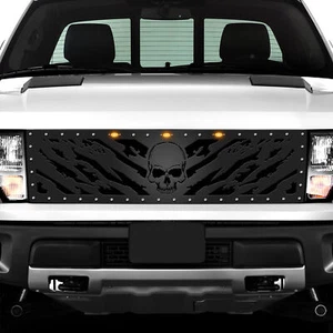 Custom Aftermarket Steel Grille for 2010-2014 Ford Raptor NIGHTMARE Made in USA - Picture 1 of 3