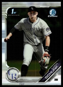 2019 1st Bowman Chrome Aaron Schunk #BDC-129 Colorado Rockies