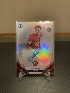2023-24 Topps Chrome UEFA Leny Yoro Rookie Auto Refractor RC Manchester United - Picture 1 of 2
